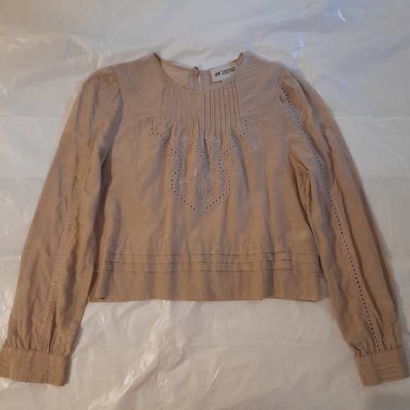 ● H&M | Conscisious Collection Silk/Cotton Blend Top - Picture 3 of 14